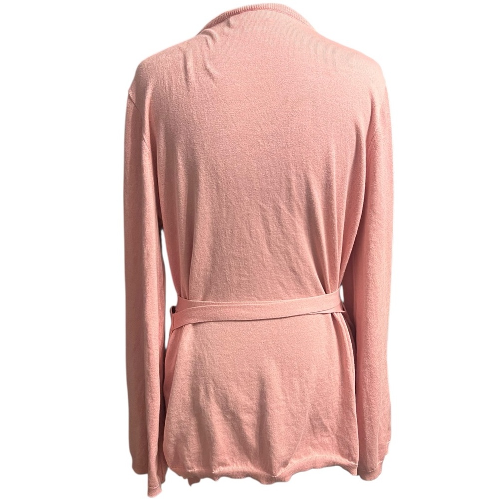 J.Crew Mercantile Pink Wrap Cardigan Sweater L - Picture 3 of 8